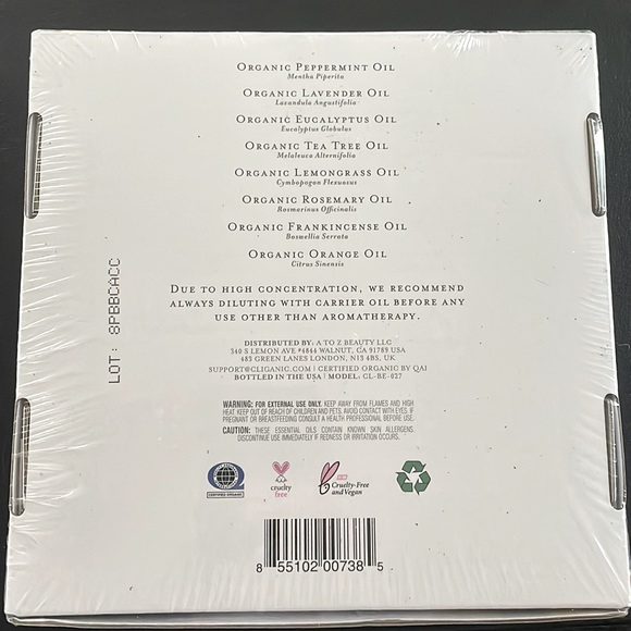 Cliganic Essential Oils Aromatherapy Set NWT - Picture 3 of 6